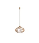Boho pendant lamps - Nowodvorski IKA D Ceiling Pendant Max power 60W E27 Natural wood 4174 - product 1