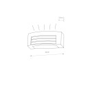 Outdoor wall lamps - Nowodvorski ORINOKO Outdoor Wall Mounted Max power 1x20W E27 IP44 Graphite 4387 - product 2