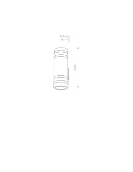 Nowodvorski SIERRA Zewnętrzna Ścienna Natynkowa Max moc 2x40W E27 IP54 Czarny 4422 - produkt 2