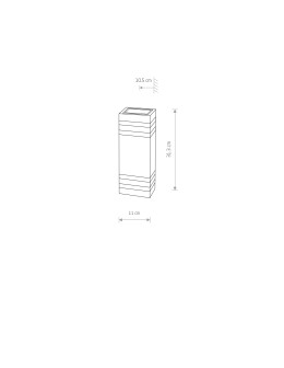 Nowodvorski RIO Outdoor Wall Mounted Max power 2x40W E27 IP54 Black 4424 - product 2
