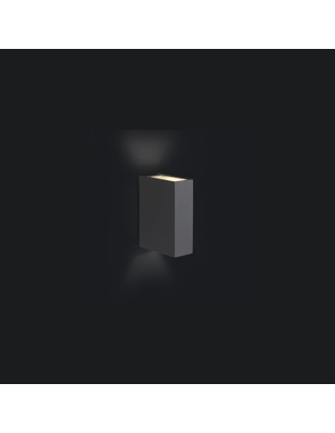 Nowodvorski DRAS LED Zewnętrzna Ścienna Natynkowa Max moc 2x3W LED IP54 Grafitowy 4442