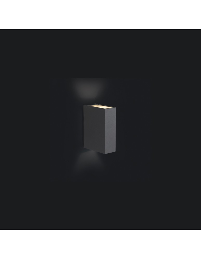 Nowodvorski DRAS LED Zewnętrzna Ścienna Natynkowa Max moc 2x3W LED IP54 Grafitowy 4442 Nowodvorski DRAS LED Zewnętrzna Ścienna Natynkowa Max moc 2x3W LED IP54 Grafitowy 4442