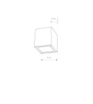 Outdoor wall lamps - Nowodvorski KHUMBU Outdoor Wall Mounted Max power 1x40W G9 IP44 Graphite 4443 - product 2