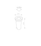 Overhead and ground lights - Nowodvorski MON LED Outdoor Mounted Max wattage 2W LED IP67 Silver 4454 - product 2