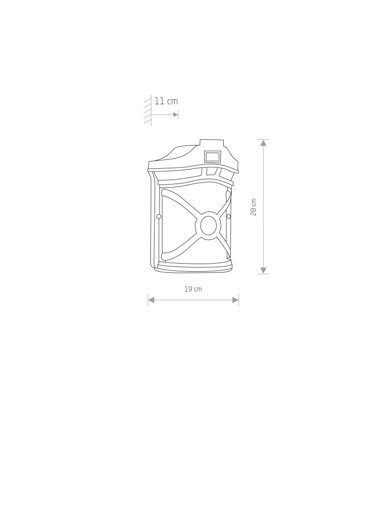Outdoor wall lamps - Nowodvorski DON Outdoor Wall Mounted Max wattage 60W E27 IP44 Black Patinated Copper 4687 - product kolory-swiatla.pl 2