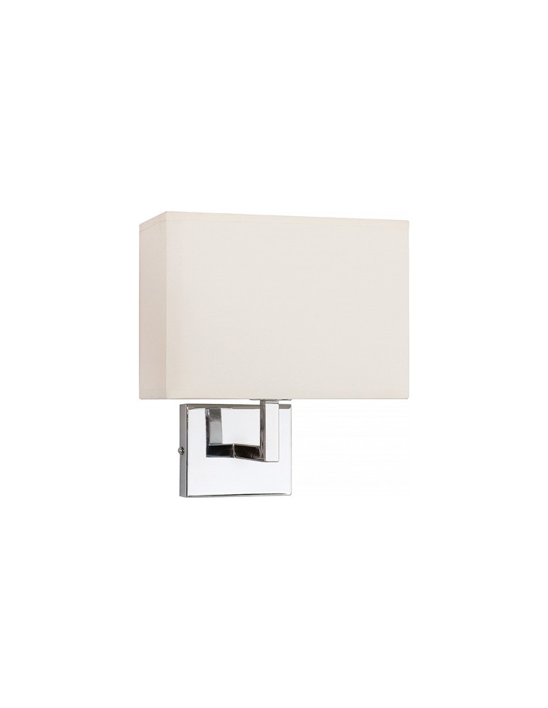 Wall lamps with lampshade - Nowodvorski HOTEL Wall lamp Max power 1x60W E27 Ecru 4730 - product kolory-swiatla.pl 1