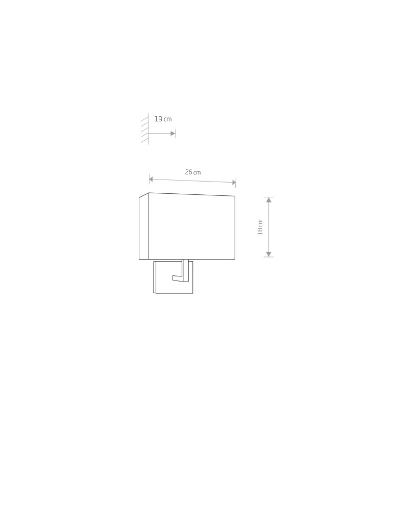 Wall lamps with lampshade - Nowodvorski HOTEL Wall lamp Max power 1x60W E27 Ecru 4730 - product kolory-swiatla.pl 2