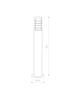 Nowodvorski HORN Outdoor Max power pole 1x20W E27 IP44 Brown 4906 - product 2