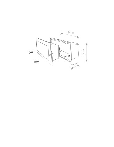 Nowodvorski INA Zewnętrzna Ścienna Wbudowana Max moc 1x18W E27 IP65 Grafitowy 4907 - produkt 2