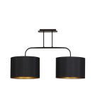 Double pendant lamps - Nowodvorski ALICE M Ceiling Plafond/Suspended Max power 2x60W E27 Black 4962 - product 1