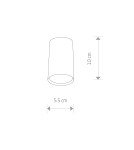 Ceiling luminaires for replaceable light source - Nowodvorski EYE S Spot Surface Max power 1x35W GU10 Silver 5257 - product 2