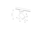 Lamps for 1 phase busbars - Nowodvorski PROFILE EYE SPOT Configurable System PROFILE Luminaire Max wattage 10W only LED GU10 Brass 7857 - product 2