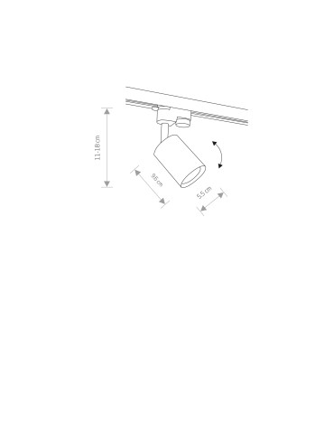 Nowodvorski PROFILE EYE SPOT System konfigurowalny System PROFILE Oprawa Max moc 10W only LED GU10  Mosiądz 7857 - produkt 2