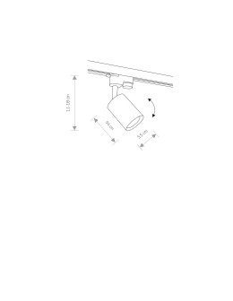 Nowodvorski PROFILE EYE SPOT System konfigurowalny System PROFILE Oprawa Max moc 10W only LED GU10  Mosiądz 7857 - produkt 2