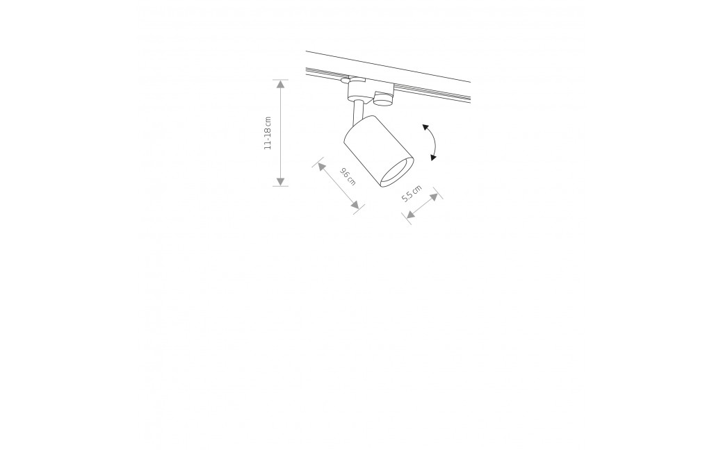 Nowodvorski PROFILE EYE SPOT System konfigurowalny System PROFILE Oprawa Max moc 10W only LED GU10 Mosiądz 7857