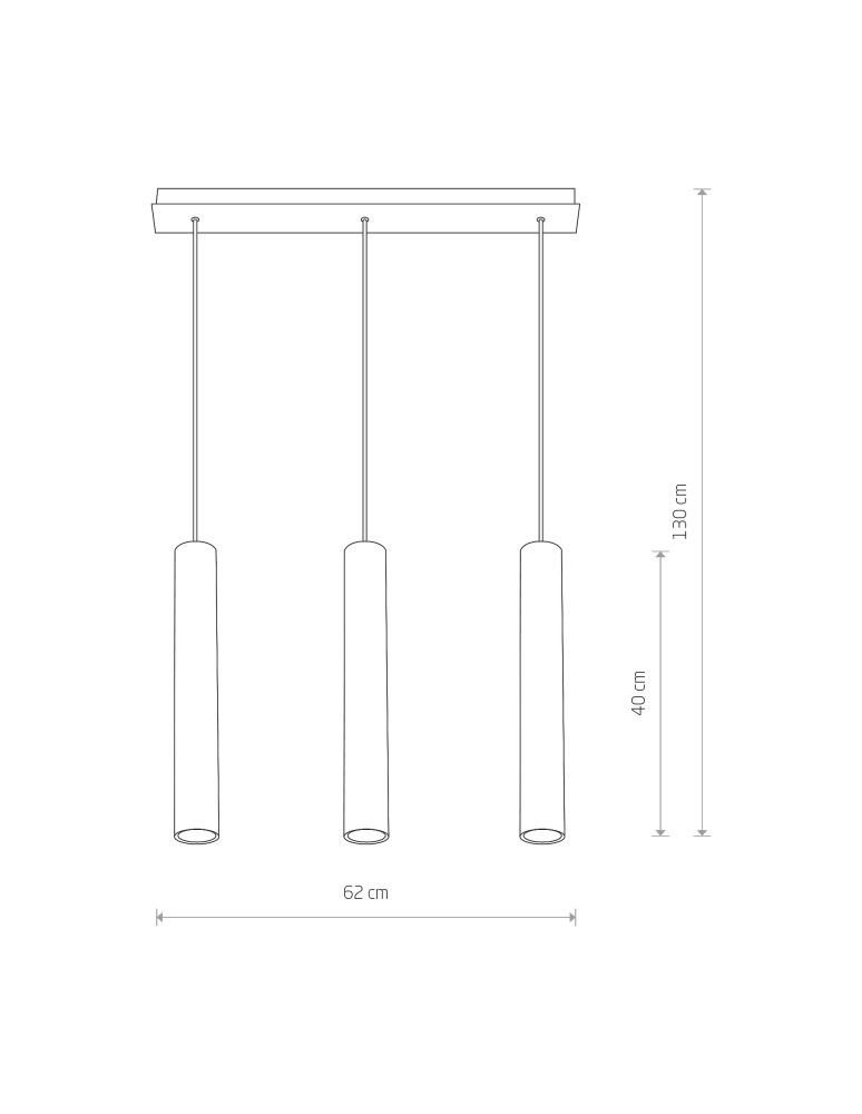 Pendant tube lamps - Nowodvorski EYE Ceiling Pendant Max power 3x10W only LED GU10 Black 7862 - product kolory-swiatla.pl 2