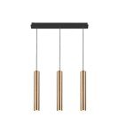 Pendant tube lamps - Nowodvorski EYE Suspended Ceiling Max power 3x10W only LED GU10 Brass 7863 - product 1