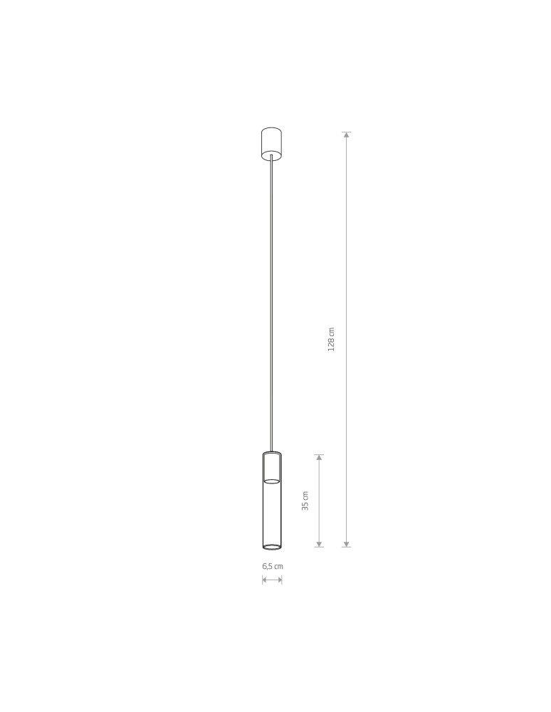 Glass pendant lamps - Nowodvorski CYLINDER L Ceiling Pendant Max wattage 10W only LED GU10 Transparent 7864 - product kolory-swiatla.pl 2
