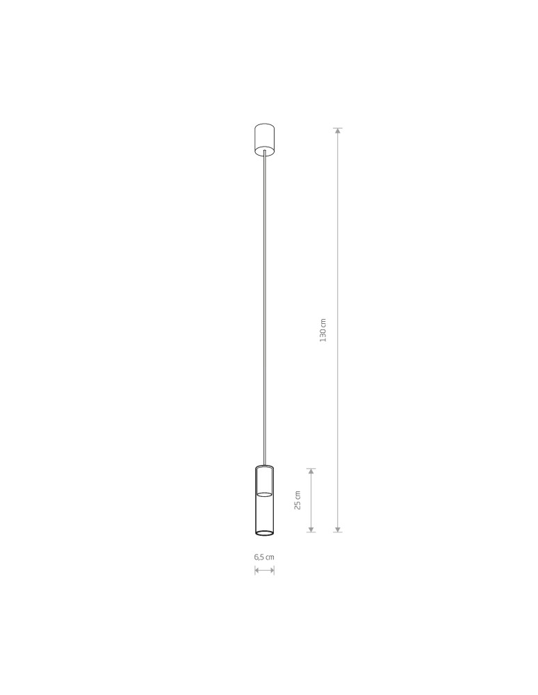 Glass pendant lamps - Nowodvorski CYLINDER M Ceiling Pendant Max wattage 10W only LED GU10 Transparent 7865 - product kolory-swiatla.pl 2