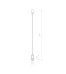 Glass pendant lamps - Nowodvorski CYLINDER S Ceiling Pendant Max wattage 10W only LED GU10 Transparent 7866 - product 2