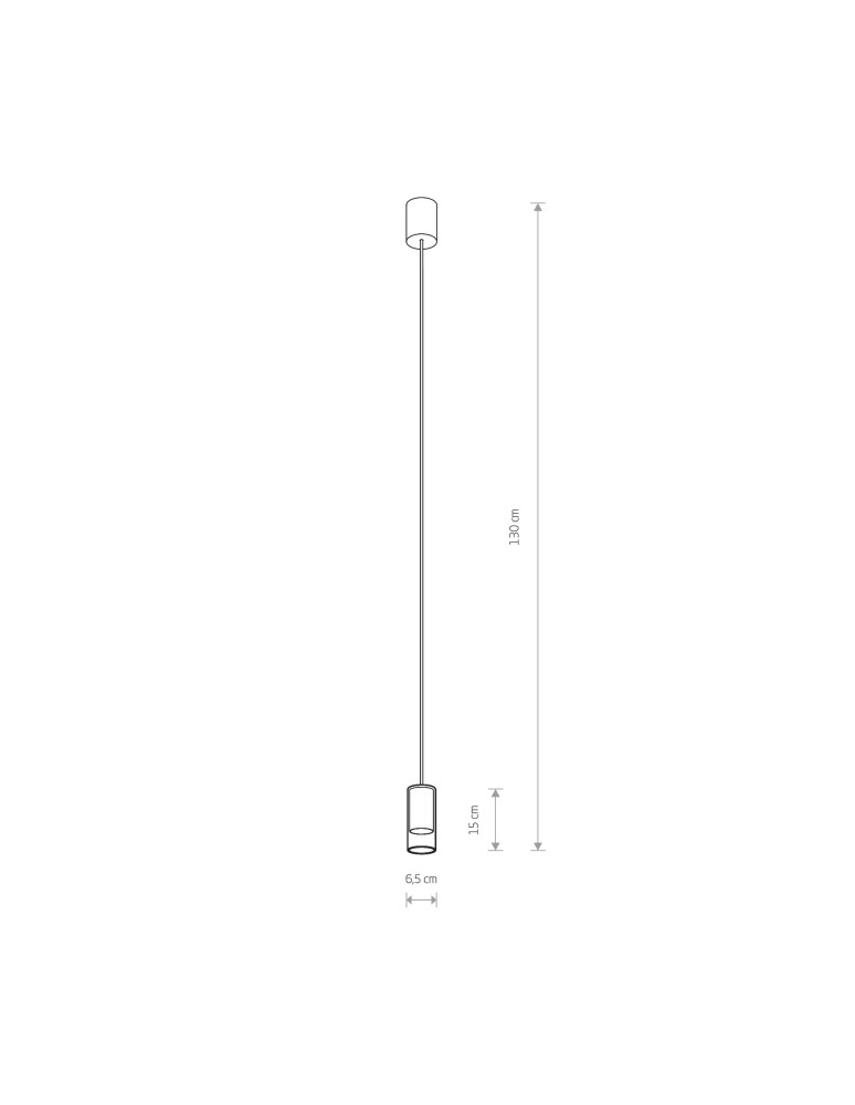 Glass pendant lamps - Nowodvorski CYLINDER S Ceiling Pendant Max wattage 10W only LED GU10 Transparent 7866 - product kolory-swiatla.pl 2