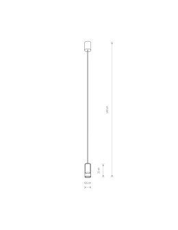 Nowodvorski CYLINDER S Ceiling Pendant Max wattage 10W only LED GU10 Transparent 7866 - product 2
