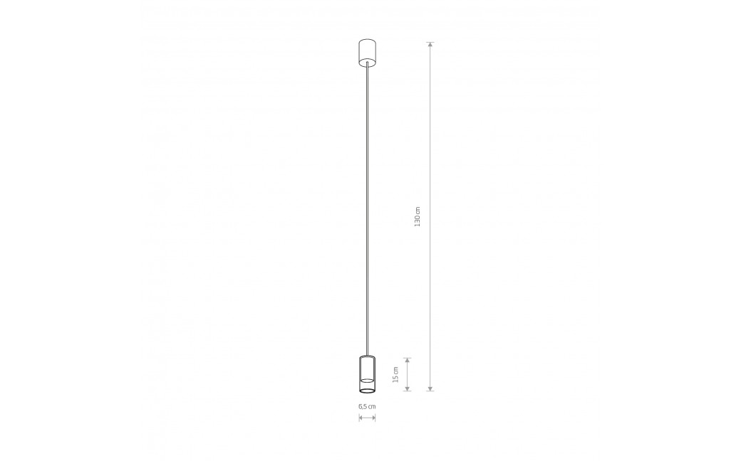 Nowodvorski CYLINDER S Sufitowa Wisząca Max moc 10W only LED GU10 Transparentny 7866