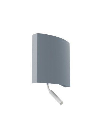 Nowodvorski BORDE Ścienna Kinkiet z włącznikiem Max moc 40W, 10W only LED E27, G9  Szary 7987