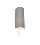 Reading wall lamps - Nowodvorski VELERO Wall lamp with switch Max wattage 40W,10W only LED E27, G9 Grey 7984 - product 2
