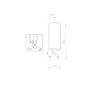 Reading wall lamps - Nowodvorski VELERO Wall lamp with switch Max wattage 40W,10W only LED E27, G9 Grey 7984 - product 4