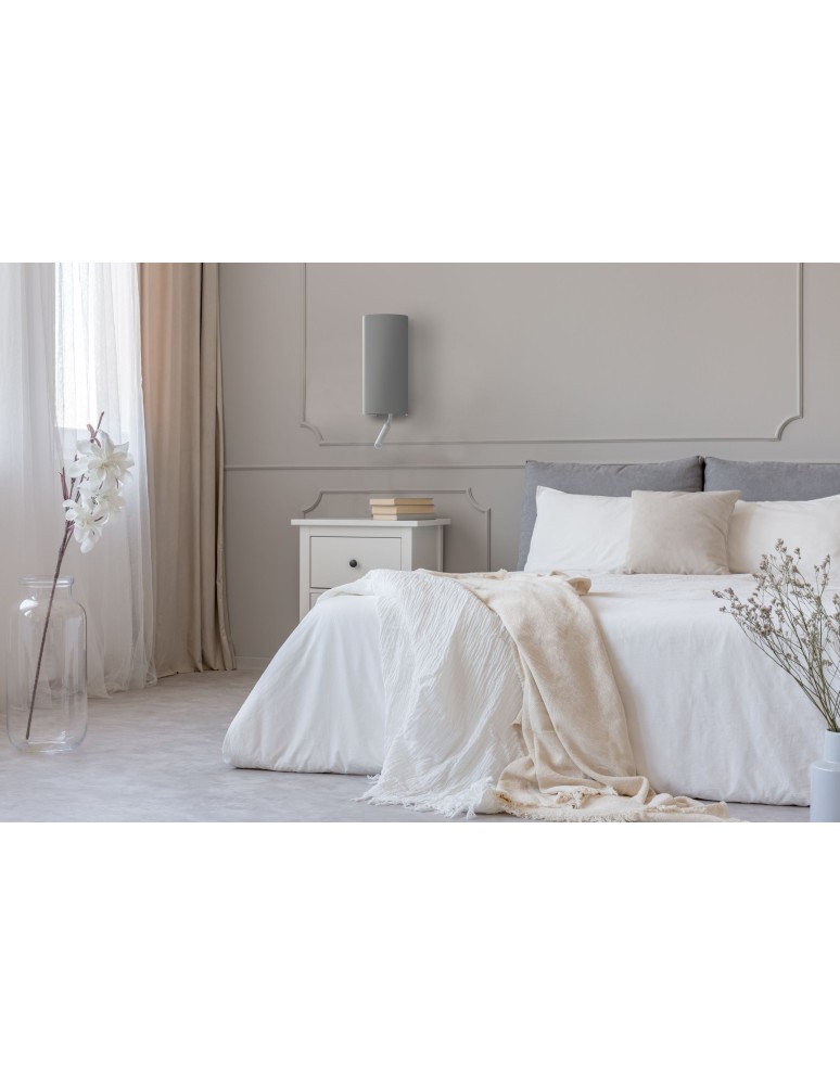 Reading wall lamps - Nowodvorski VELERO Wall lamp with switch Max wattage 40W,10W only LED E27, G9 Grey 7984 - product kolory-swiatla.pl 5