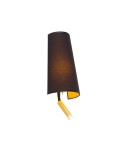 Reading wall lamps - Nowodvorski FARO Wall lamp with switch Max wattage 40W, 10W only LED E27, G9 Black-Gold 7982 - product 2