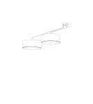 Pendant lamps with lampshade - Nowodvorski FALCON Ceiling Plafond/Suspended Max wattage 25W only LED E27 White 7951 - product 3