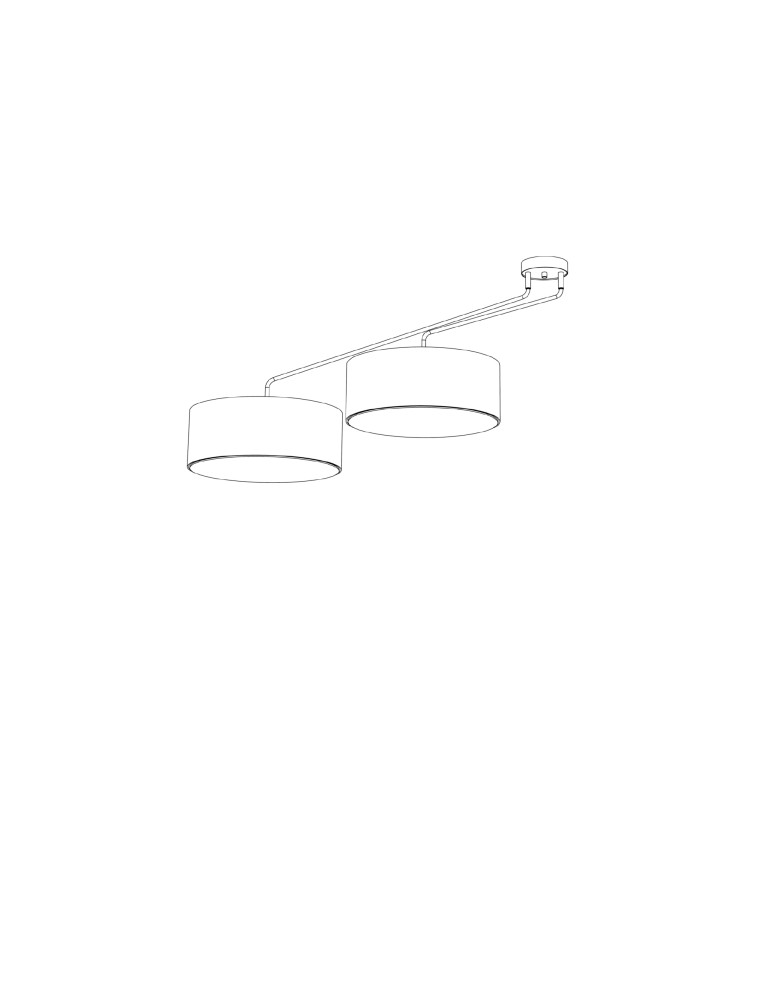 Pendant lamps with lampshade - Nowodvorski FALCON Ceiling Plafond/Suspended Max wattage 25W only LED E27 White 7951 - product kolory-swiatla.pl 3