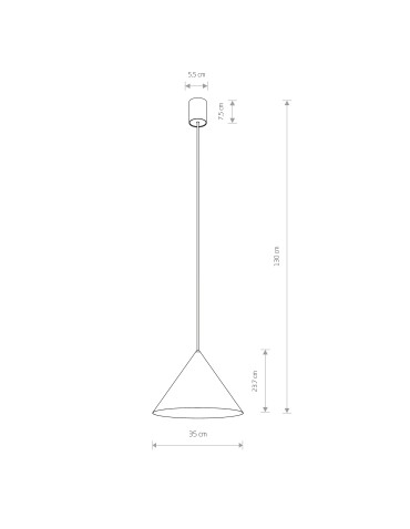 Nowodvorski ZENITH M Sufitowa Wisząca Max moc 35W GU10  Biały 8002 - produkt 2