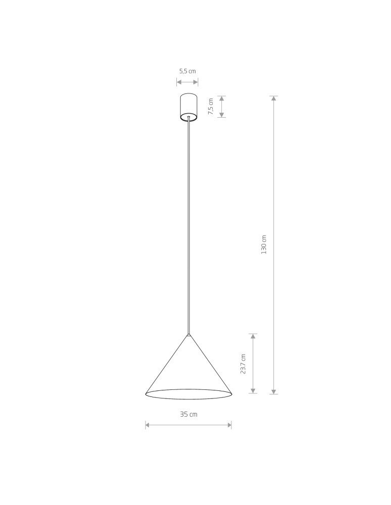 Pendant lamps - Nowodvorski ZENITH M Suspended Ceiling Max wattage 35W GU10 White 8002 - product kolory-swiatla.pl 2