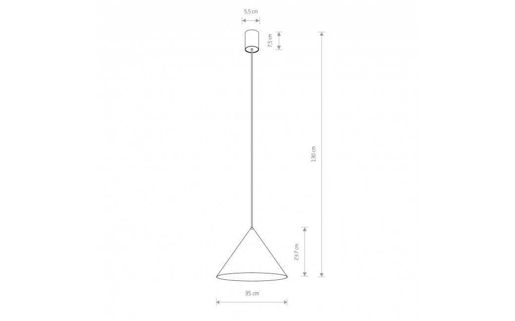 Nowodvorski ZENITH M Sufitowa Wisząca Max moc 35W GU10 Biały 8002