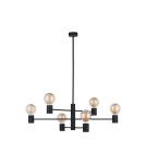 Loft chandeliers - Nowodvorski RADIUS Ceiling Plafond Max power 6x60W E27 Black 7932 - product 1