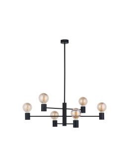 Nowodvorski RADIUS Sufitowa Plafon Max moc 6x60W E27  Czarny 7932