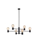 Loft chandeliers - Nowodvorski RADIUS Ceiling Plafond Max power 6x60W E27 Black 7932 - product 2