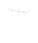 Loft ceiling lamps - industrial - Nowodvorski ROTOR Ceiling Plafond Max power 2x60W E27 Black 7934 - product 3