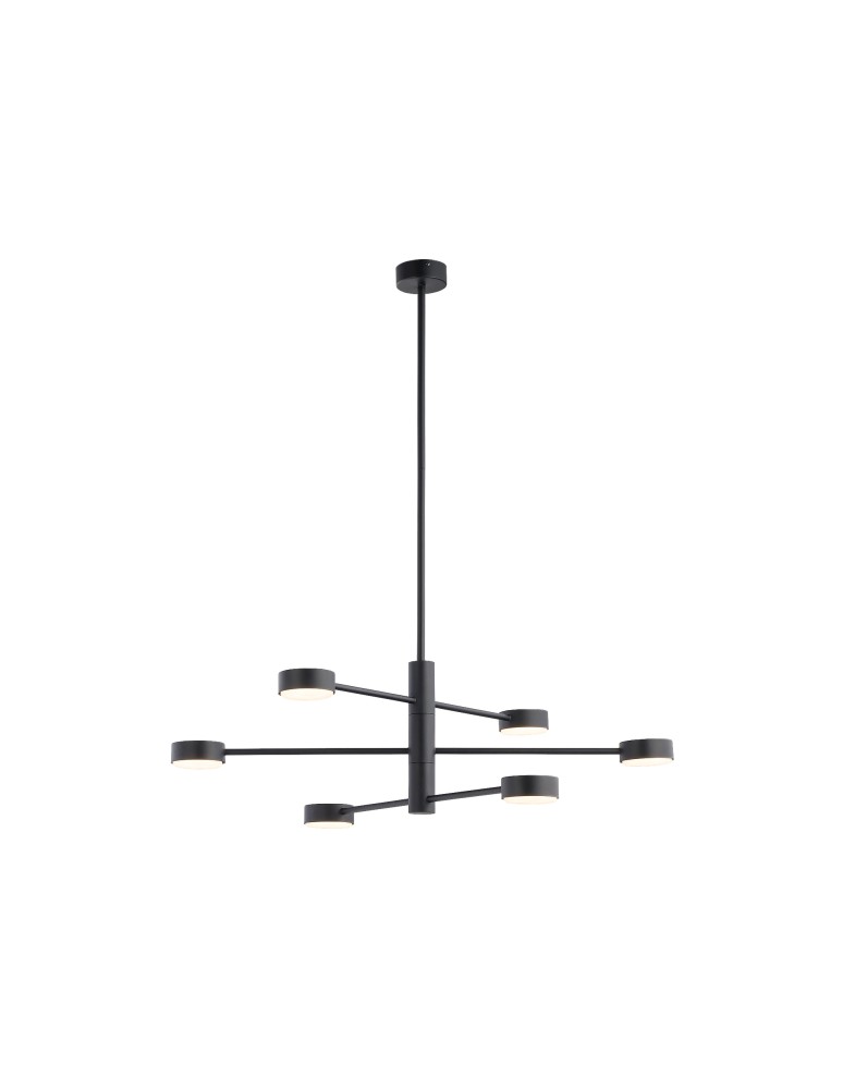 Pendant lamps - Nowodvorski ORBIT Suspended Ceiling Max power 6x8W GX53 Black 7946 - product kolory-swiatla.pl 2