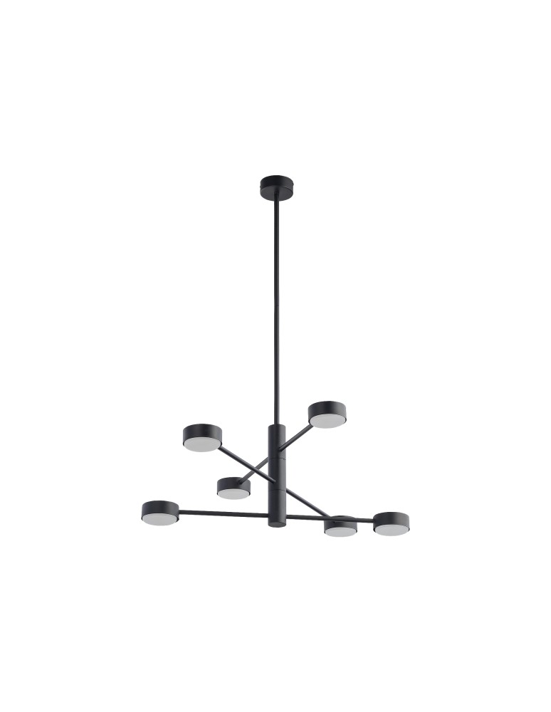Pendant lamps - Nowodvorski ORBIT Suspended Ceiling Max power 6x8W GX53 Black 7946 - product kolory-swiatla.pl 3