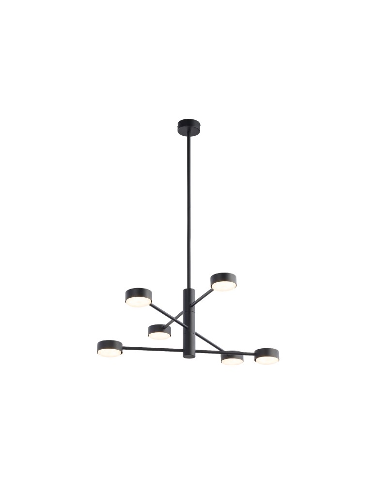 Pendant lamps - Nowodvorski ORBIT Suspended Ceiling Max power 6x8W GX53 Black 7946 - product kolory-swiatla.pl 4