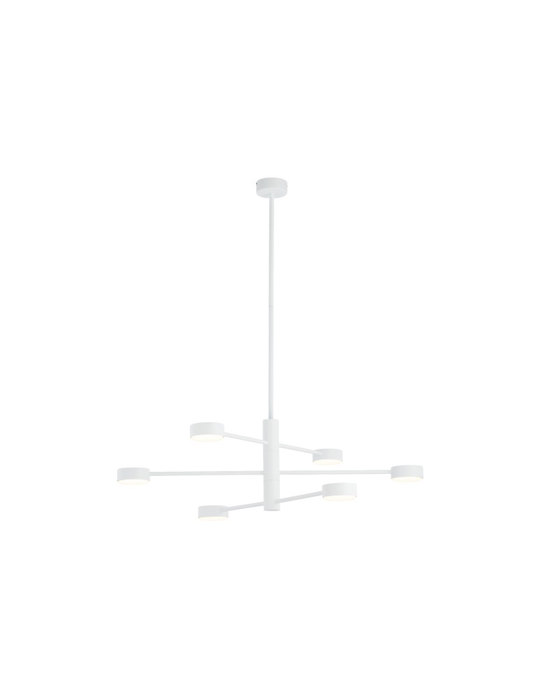 Pendant lamps - Nowodvorski ORBIT Suspended Ceiling Max power 6x8W GX53 White 7942 - product kolory-swiatla.pl 1