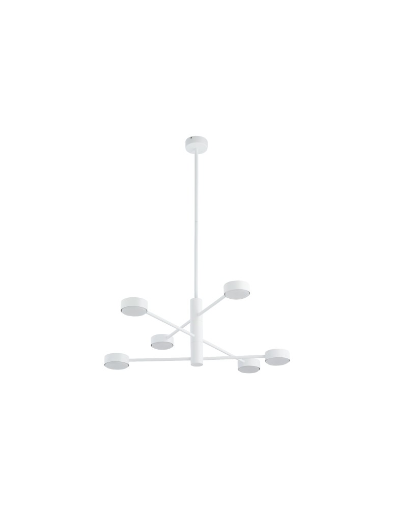 Pendant lamps - Nowodvorski ORBIT Suspended Ceiling Max power 6x8W GX53 White 7942 - product kolory-swiatla.pl 3