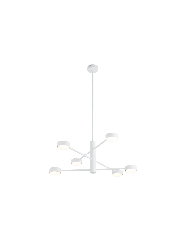 Pendant lamps - Nowodvorski ORBIT Suspended Ceiling Max power 6x8W GX53 White 7942 - product kolory-swiatla.pl 4