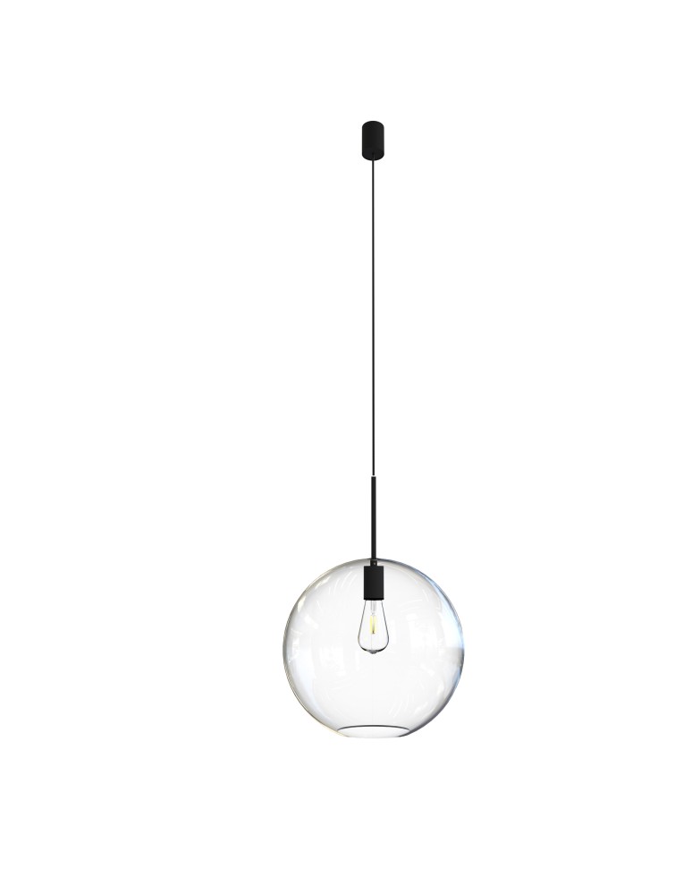 Pendant lamps spheres - Nowodvorski SPHERE XL Suspended Ceiling Max power 40W E27 Transparent 7846 - product kolory-swiatla.pl 2