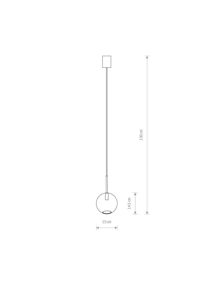 Pendant lamps spheres - Nowodvorski SPHERE S Ceiling Pendant Max power 10W G9 Transparent 7847 - product kolory-swiatla.pl 3