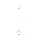 Pendant lamps spheres - Nowodvorski SPHERE M Pendant Ceiling Max power 40W E27 Transparent 7848 - product 3